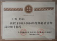 万洲电气王帆荣获“湖北省青年岗位能手”荣誉称号